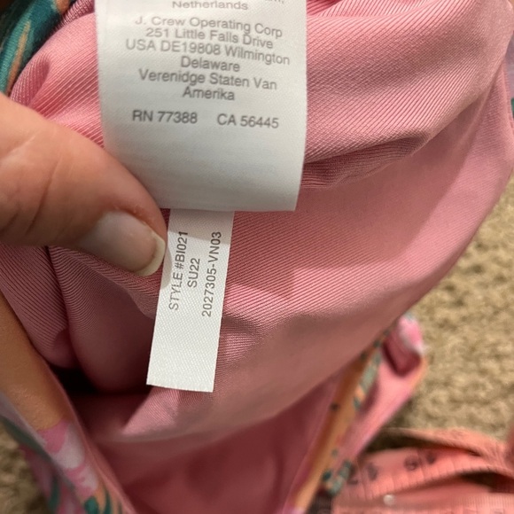 J. Crew Crewcuts Aloha Active Tank Sz M Girls - Picture 6 of 7